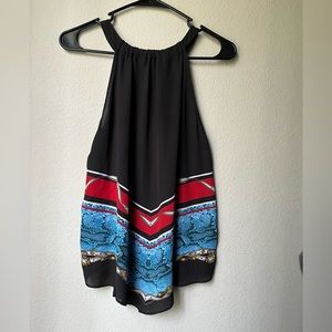 INC halter top boho tribal print . Large